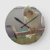 Cockatiel Fun Ronde Klok (Voorkant)