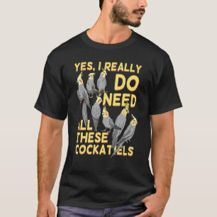 Cockatiel Kaketoe Parrot Lutino Quarrion Weiro Bi T-shirt