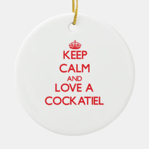 Cockatiel Keramisch Ornament