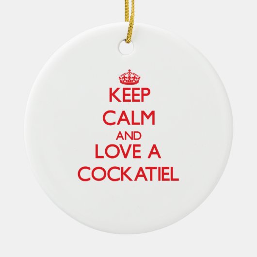 Cockatiel Keramisch Ornament (Voorkant)