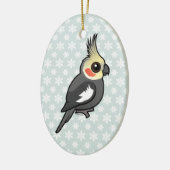 Cockatiel Keramisch Ornament (Links)