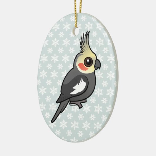 Cockatiel Keramisch Ornament (Links)