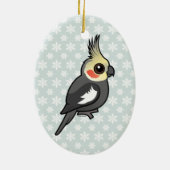 Cockatiel Keramisch Ornament (Achterkant)