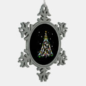 Cockatiel kerstboom Funny Cockatiel Bird Chri Tin Sneeuwvlok Ornament (Links)