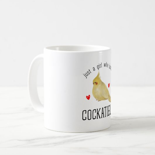 Cockatiel Koffiemok (Voorkant links)