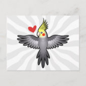Cockatiel Love Briefkaart (Voorkant)