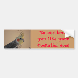 Cockatiel Love Bumpersticker