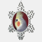 Cockatiel Love Pewter Ornament (Rechts)