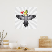 Cockatiel Love Poster (Keuken)