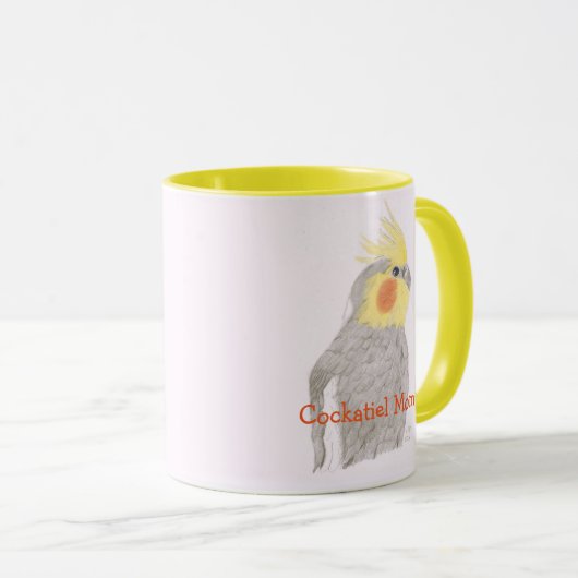 Cockatiel Ma Art Mok (Voorkant rechts)