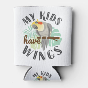 Cockatiel mama Papa Pet Bird Mijn Kinderen hebben Blikjeskoeler