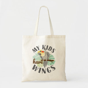 Cockatiel mama Papa Pet Bird Mijn Kinderen hebben  Tote Bag