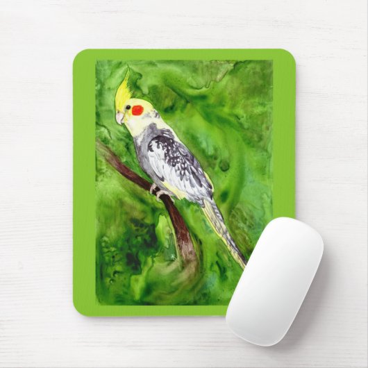 Cockatiel Mousepad Muismat (Met muis)