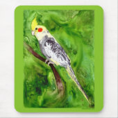 Cockatiel Mousepad Muismat (Voorkant)