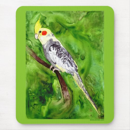 Cockatiel Mousepad Muismat (Voorkant)