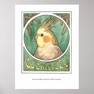 Cockatiel Nouveau Poster