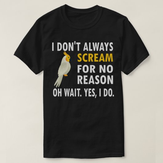 Cockatiel Owner Bird Lover Cockatiel Parrot Lover T-shirt (Design voorkant)