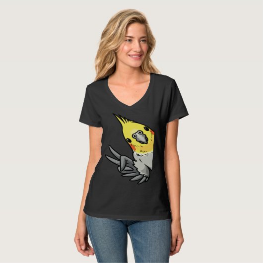 Cockatiel Parrot From Side T-shirt (Voorkant volledig)