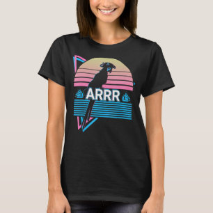 Cockatiel Parrot Retro Arrr T-shirt