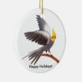 -Cockatiel-Parrot-versieringsmiddel Keramisch Ornament (Rechts)