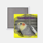 Cockatiel Pet Bird MAGNEET (Voorkant / Achterkant)