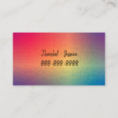 Cockatiel Pet Bird Parrot Breeder Aviary Kleurrijk Visitekaartje (Achterkant)