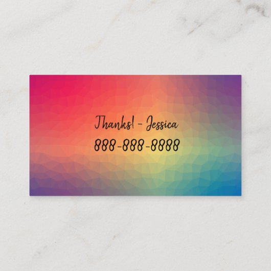 Cockatiel Pet Bird Parrot Breeder Aviary Kleurrijk Visitekaartje (Achterkant)