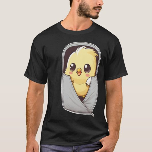 Cockatiel Pocket Quarrion Weiro Bird Parrot T-shirt (Voorkant)