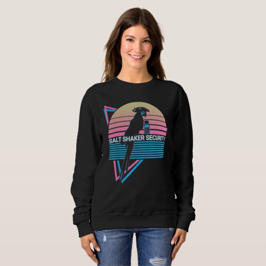 Cockatiel Retro Salt Shaker Security Trui (Voorkant volledig)