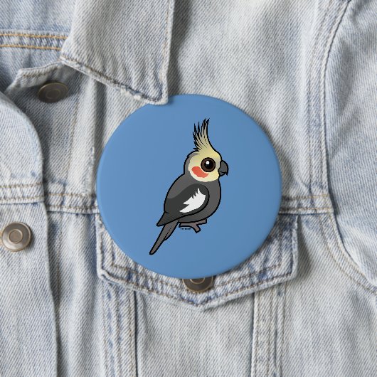 Cockatiel Ronde Button 4,0 Cm (In situ)