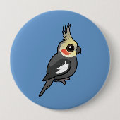 Cockatiel Ronde Button 4,0 Cm (Voorkant)