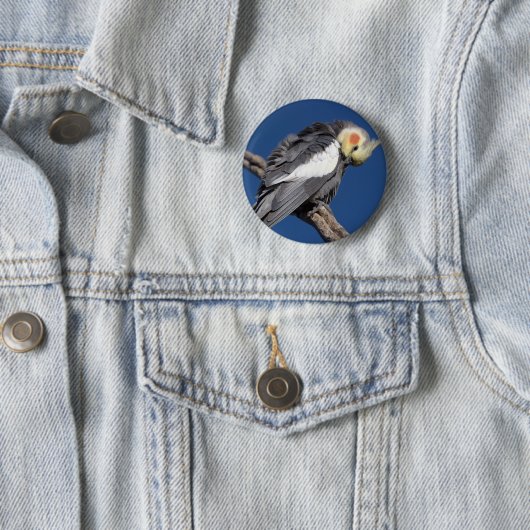 Cockatiel Ronde Button 5,7 Cm (In situ)