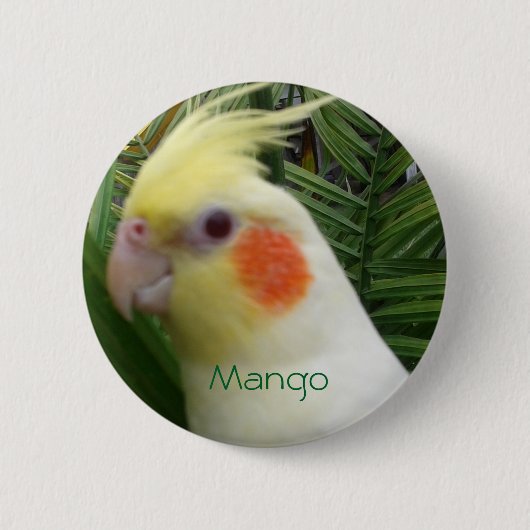 Cockatiel Ronde Button 5,7 Cm (Voorkant)