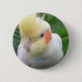 Cockatiel Ronde Button 5,7 Cm (Voorkant)