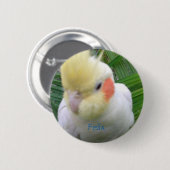 Cockatiel Ronde Button 5,7 Cm (Voorkant /achterkant)