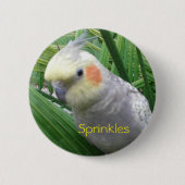 Cockatiel Ronde Button 5,7 Cm (Voorkant)