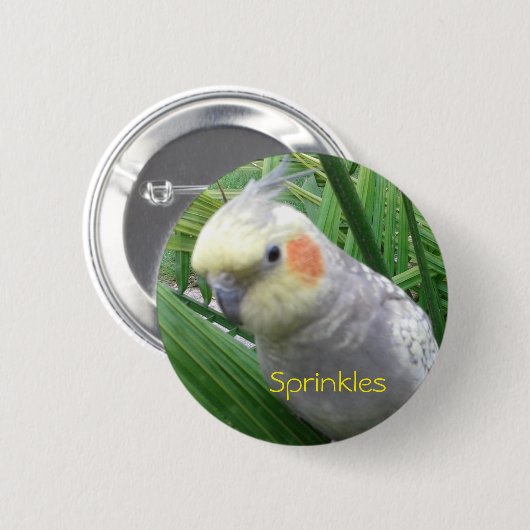 Cockatiel Ronde Button 5,7 Cm (Voorkant /achterkant)