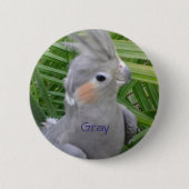 Cockatiel Ronde Button 5,7 Cm (Voorkant)