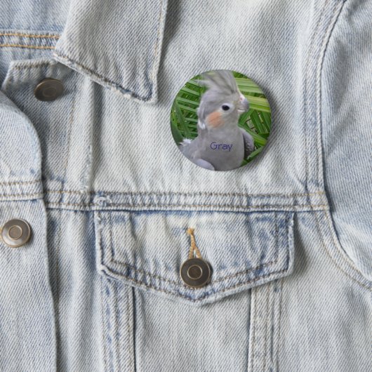 Cockatiel Ronde Button 5,7 Cm (In situ)