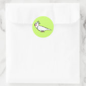 Cockatiel Ronde Sticker (Tas)