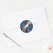 Cockatiel Ronde Sticker (Envelop)
