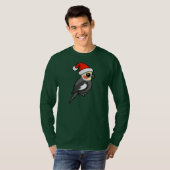 Cockatiel Santa T-shirt (Voorkant volledig)