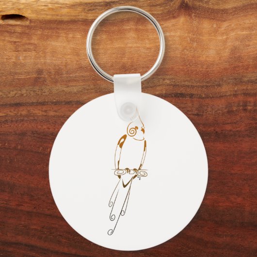 Cockatiel Sleutelhanger (Voorkant)