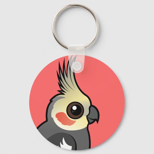 Cockatiel Sleutelhanger (Voorkant)