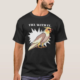 Cockatiel Teil met het grijze vogel voor de eigena T-shirt