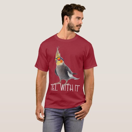 Cockatiel Teil With It Grey Bird Owner - Tiel It T-shirt (Voorkant volledig)