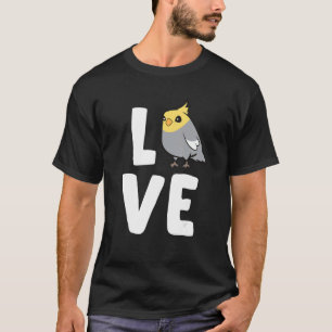 Cockatiel Vogel Liefde Cockatiel Papegaaien T-shirt