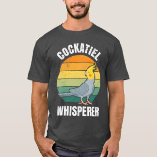 Cockatiel Whisperer Bird Lover Parkieten retro T-shirt