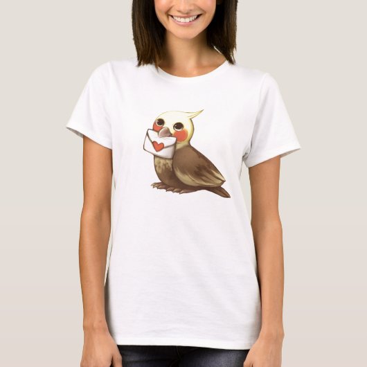 Cockatielbrief T-shirt (Voorkant)