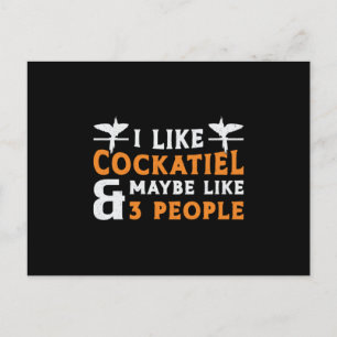 Cockatieleigenaars Ik hou van Cockatielvogelovers Briefkaart